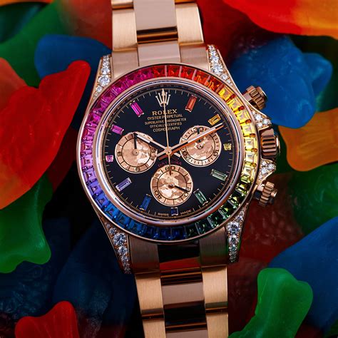 how many rolex rainbow daytona are there|daytona rolex rainbow price.